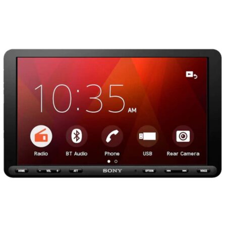 Sony Car Stereo XAV-AX8000 22.7 cm (8.95 inch) Large Screen Digital Media Receiver with Bluetooth, Android Auto, Apple Car Play, WebLink™ Cast, PRE Out - 3 x 5V, Output Power - 55W x 4