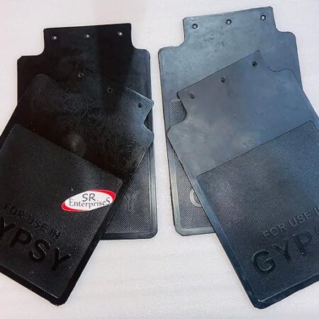 SR EnterpriseS Gypsy Rubber Mud Flap Set of 4PcCompatible for Maruti Gypsy | Maruti Gypsy Spare Parts | Maruti Gypsy Accessories