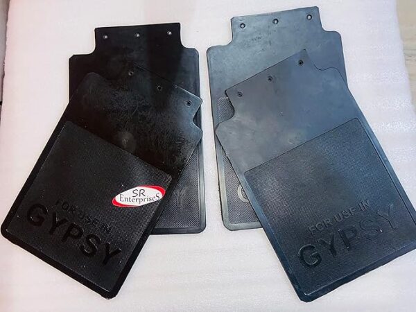 81ORm9pCJcL._SX679_ SR EnterpriseS Gypsy Rubber Mud Flap Set of 4PcCompatible for Maruti Gypsy | Maruti Gypsy Spare Parts | Maruti Gypsy Accessories