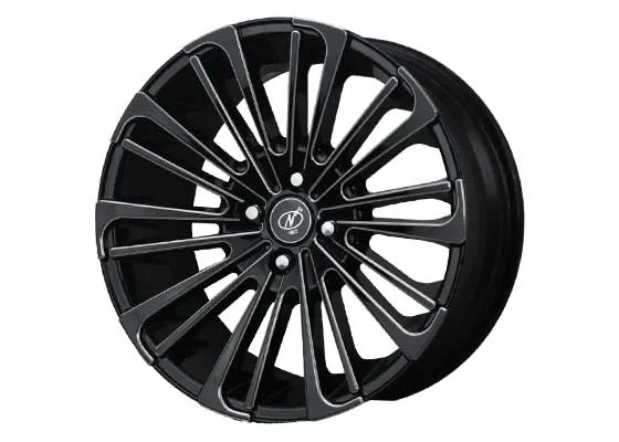 Neo 17" inches Alloy Wheel (Set Of 4) | 4 Holes | 100 PCD | Black Milled | Chocolate