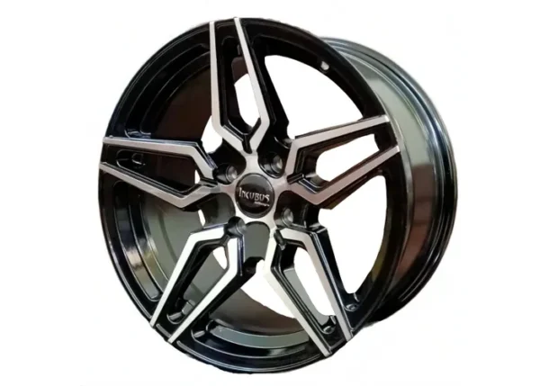 incubus 15" inches Alloy Wheel-BM3-Black-4 Holes(Set of 4)-PCD-100-