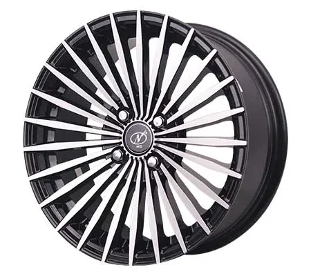 Neo 16" inches Alloy Wheel (Set of 4) | 4 Holes | 100 PCD | Black Machines SURYA