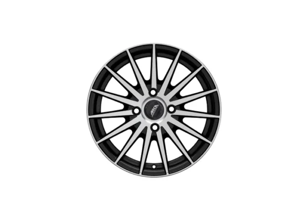 Uno Minda 13" inches Alloy Wheel - Wonder - Black - 4 Holes (Set of 4) - W1D189-000M00